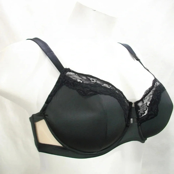 38DD Unveiled 110059‎ Entre-Doux Unlined UW Bra Black NWT - Picture 4 of 8
